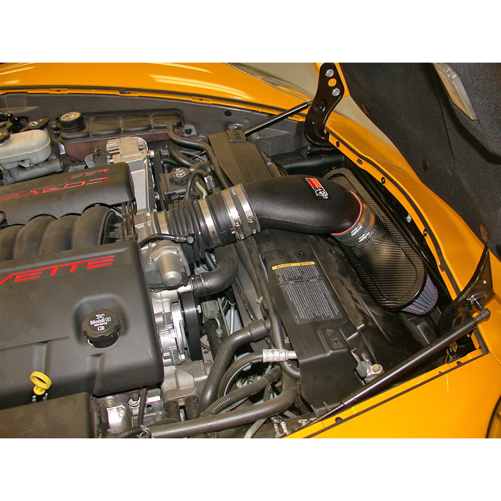 Air-Filter-2005-Chevy-Corvette;-KN-Air-Charger-Air-Intake-Kit;-Black-And-Red