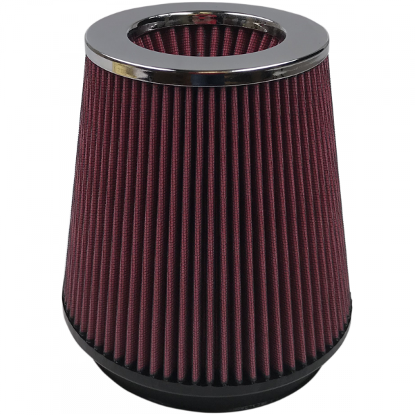 Air-Filter-For-Intake-Kits-75-2557-Oiled-Cotton-Cleanable-6-Inch-Red-SB