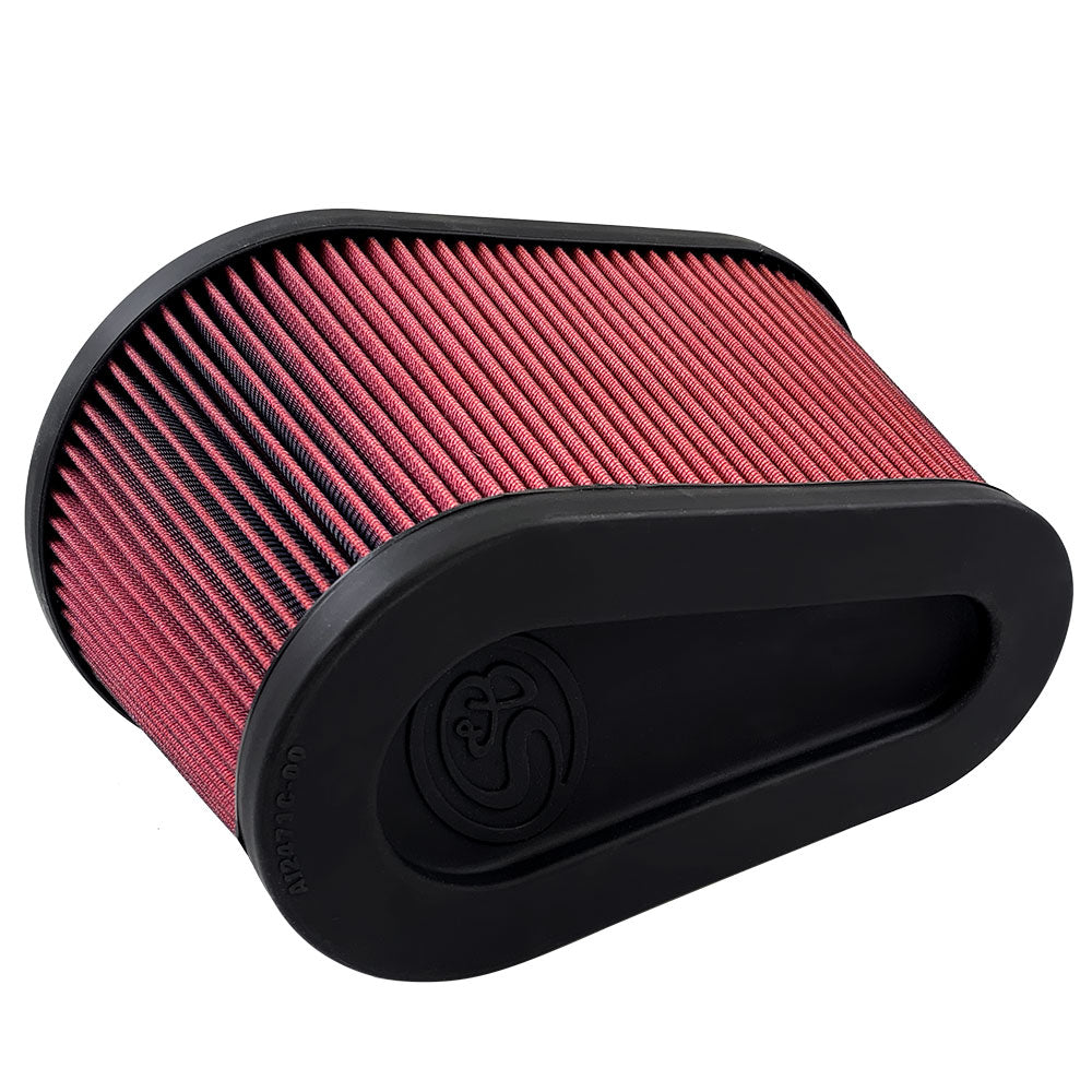 Air-Filter-For-Intake-Kits-75-5136--75-5136D-Oiled-Cotton-Cleanable-Red-SB