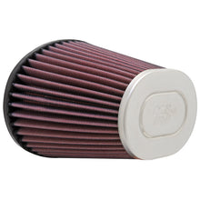 Load image into Gallery viewer, Air-Filter;-Universal-Air-Filter;-Base-Outside-Length-6.5-Inches;-Base-Uutside-Width-4.75-Inches;-Flange-Length-0.875-Inches;-Centered-Flange;-Height-5.625-Inches;-Top-Finish-Chrome