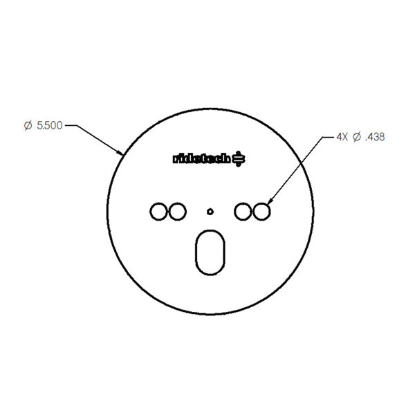 Air-Spring-Patten-Plate,-Centered,-18-Thick-X-5.5-O.D.