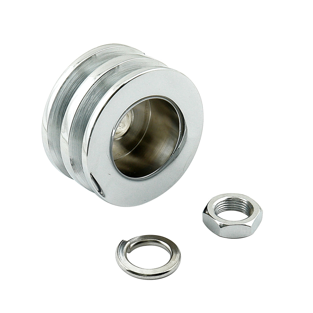 Alternator-Pulley---Chrome---Double-Groove
