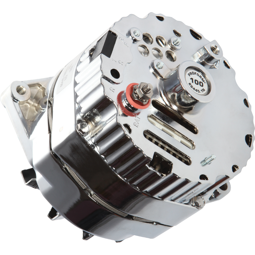 Alternator;-100-Amp;-Gm-1-Wire-Style;-Machined-Pulley;-Chrome-Finish;-100-New