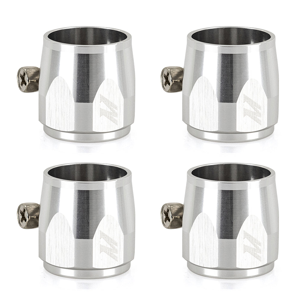 Aluminum--6An-Hex-Finishers---Silver