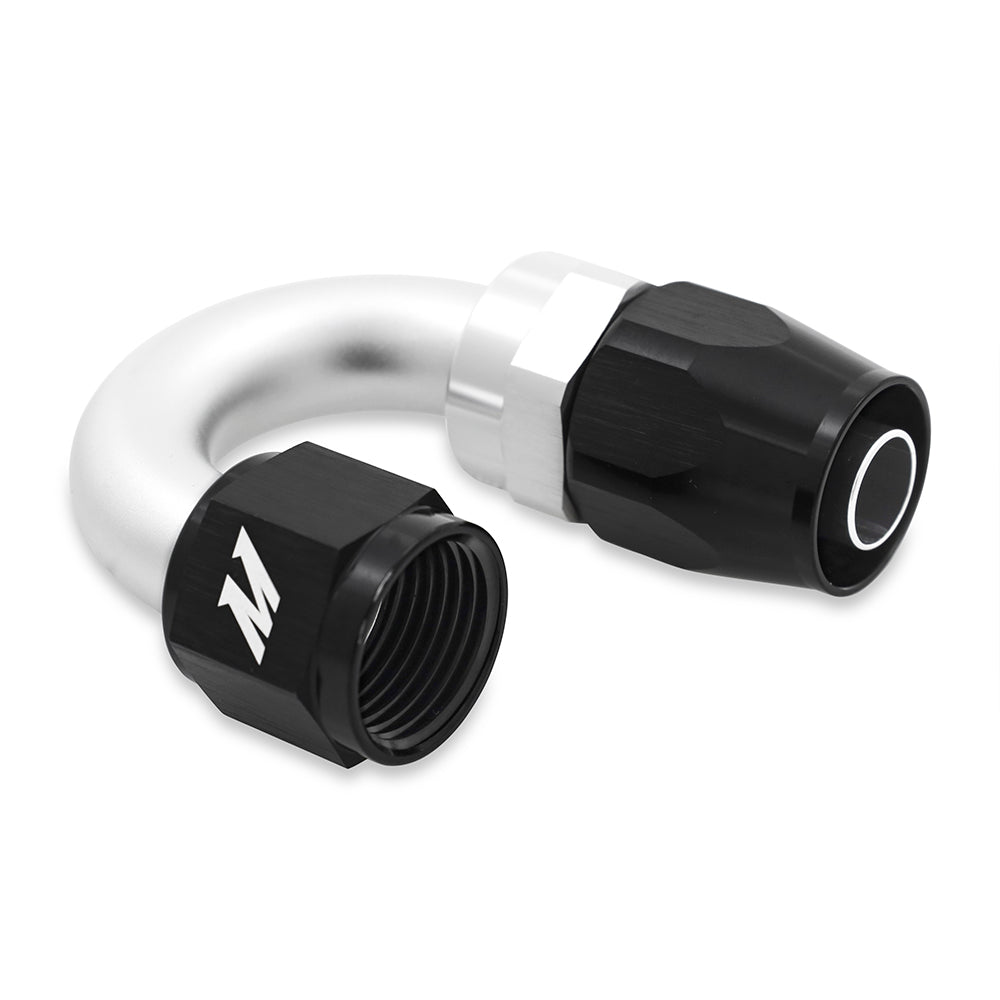 Aluminum--8An-180-Degree-Fitting---Black