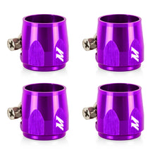 Load image into Gallery viewer, Aluminum--8An-Hex-Finishers---Purple