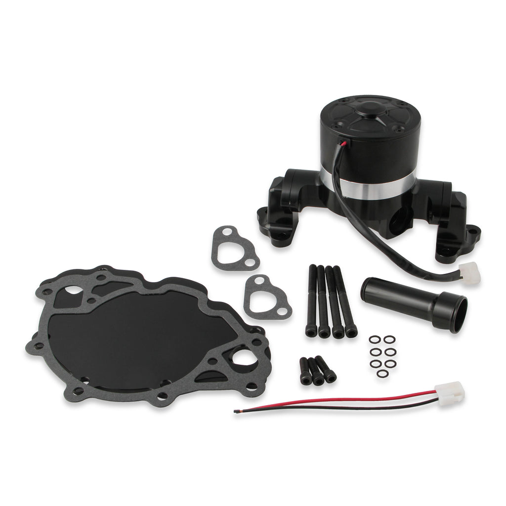Aluminum-50Gpm-Electric-Water-Pump-Small-Lock-Ford-Black