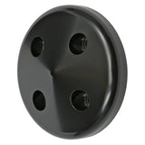 Trans-Dapt 7180 ALUMINUM '55-68 SB CHEVY WATER PUMP NOSE PULLEY; SHORT WATER PUMP- BLACK FINISH