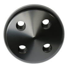 Load image into Gallery viewer, Aluminum-55-68-Sb-Chevy-Water-Pump-Nose-Pulley;-Short-Water-Pump--Black-Finish
