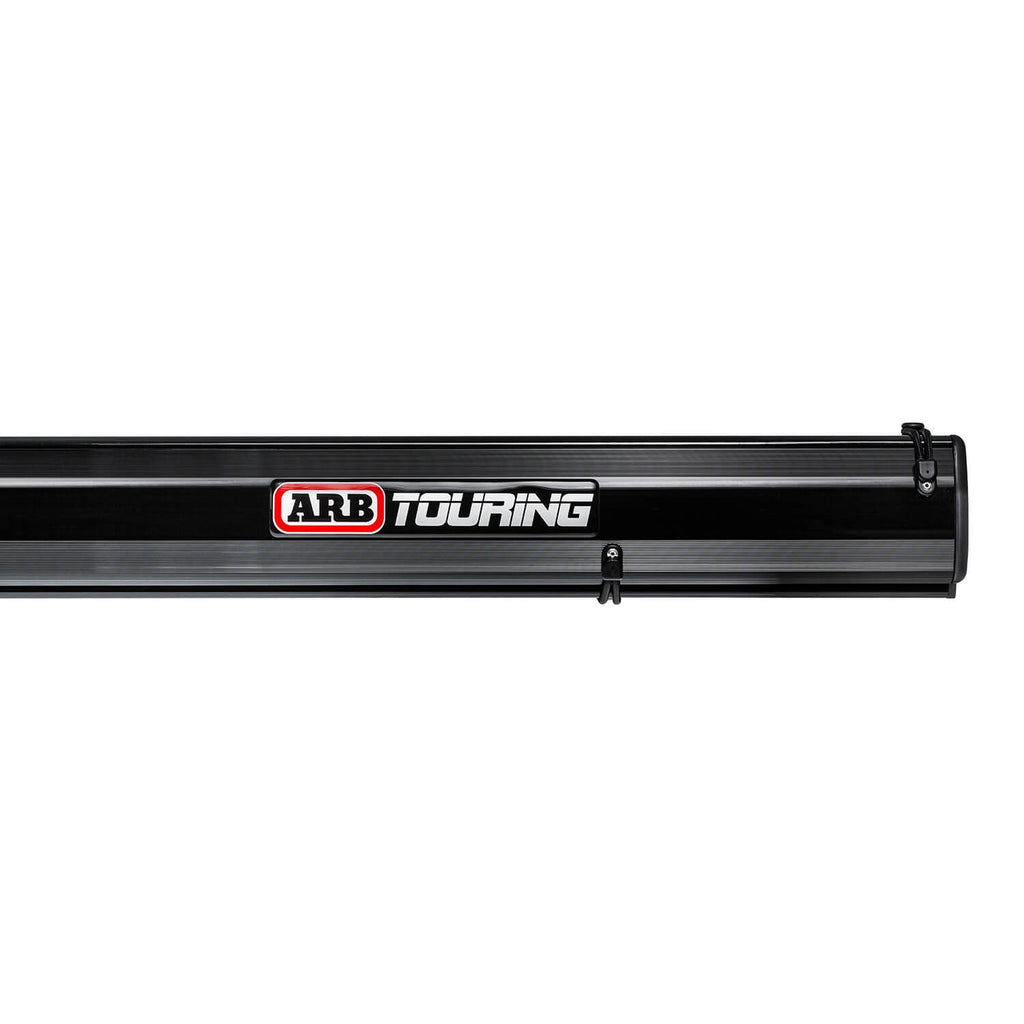 Aluminum-Awning,-Black-Frame,-8.2Ft-X-8.2Ft,-Installed-With-Led-Light-Strip