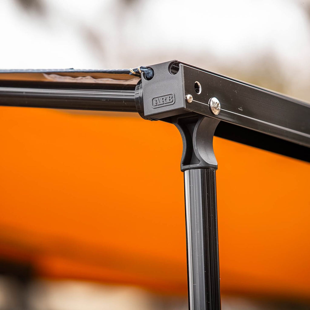 Aluminum-Awning,-Black-Frame,-8.2Ft-X-8.2Ft,-Installed-With-Led-Light-Strip