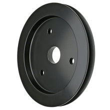 Load image into Gallery viewer, Aluminum-Bb-Chevy-Crankshaft-Pulley;-1-Groove;-Short-Water-Pump--Black-Finish