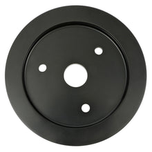 Load image into Gallery viewer, Aluminum-Bb-Chevy-Crankshaft-Pulley;-1-Groove;-Short-Water-Pump--Black-Finish