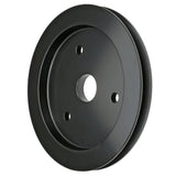 Trans-Dapt 7136 ALUMINUM BB CHEVY CRANKSHAFT PULLEY; 1 GROOVE; SHORT WATER PUMP- BLACK FINISH