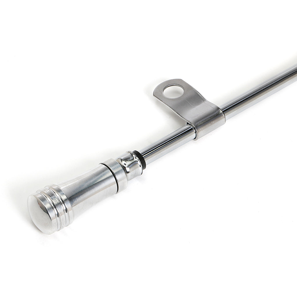 Aluminum-Handle-Oil-Dipstick;Chrome-Tube;20-14-In.-Dipstick--Ford-260,-289,-302