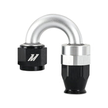 Load image into Gallery viewer, Aluminum-Ptfe--4An-180-Degree-Fitting-Black