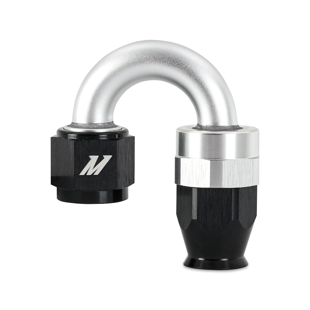 Aluminum-Ptfe--6An-180-Degree-Fitting-Black