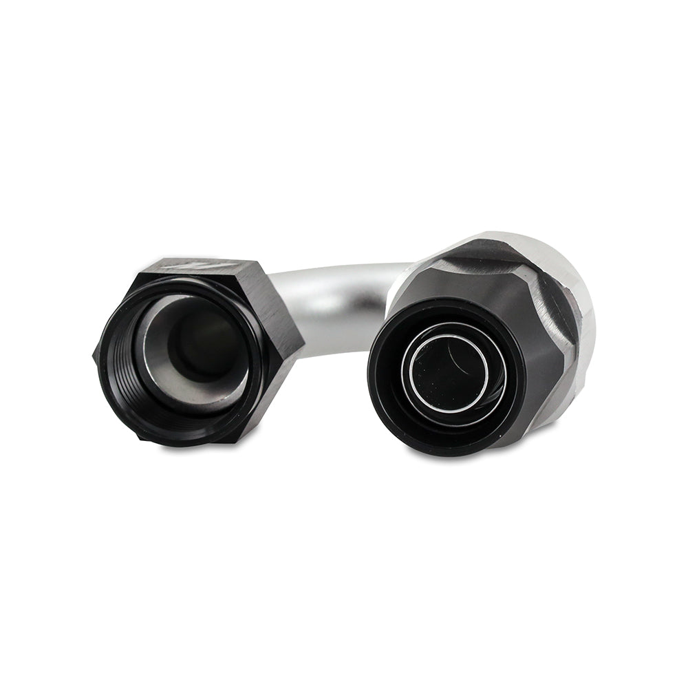 Aluminum-Ptfe--6An-180-Degree-Fitting-Black