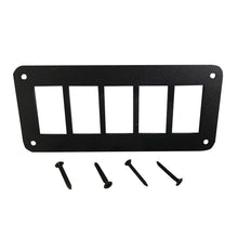 Load image into Gallery viewer, Aluminum-Rocker-Switch-Mounting-Panel-For-(5)-Rocker-Switches