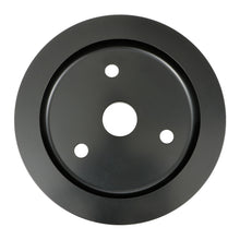 Load image into Gallery viewer, Aluminum-Sb-Chevy-Crankshaft-Pulley;-1-Groove;-Short-Water-Pump--Black-Finish