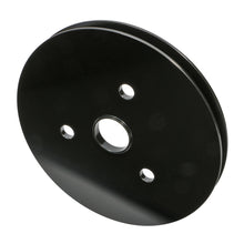 Load image into Gallery viewer, Aluminum-Sb-Chevy-Crankshaft-Pulley;-1-Groove;-Short-Water-Pump--Black-Finish