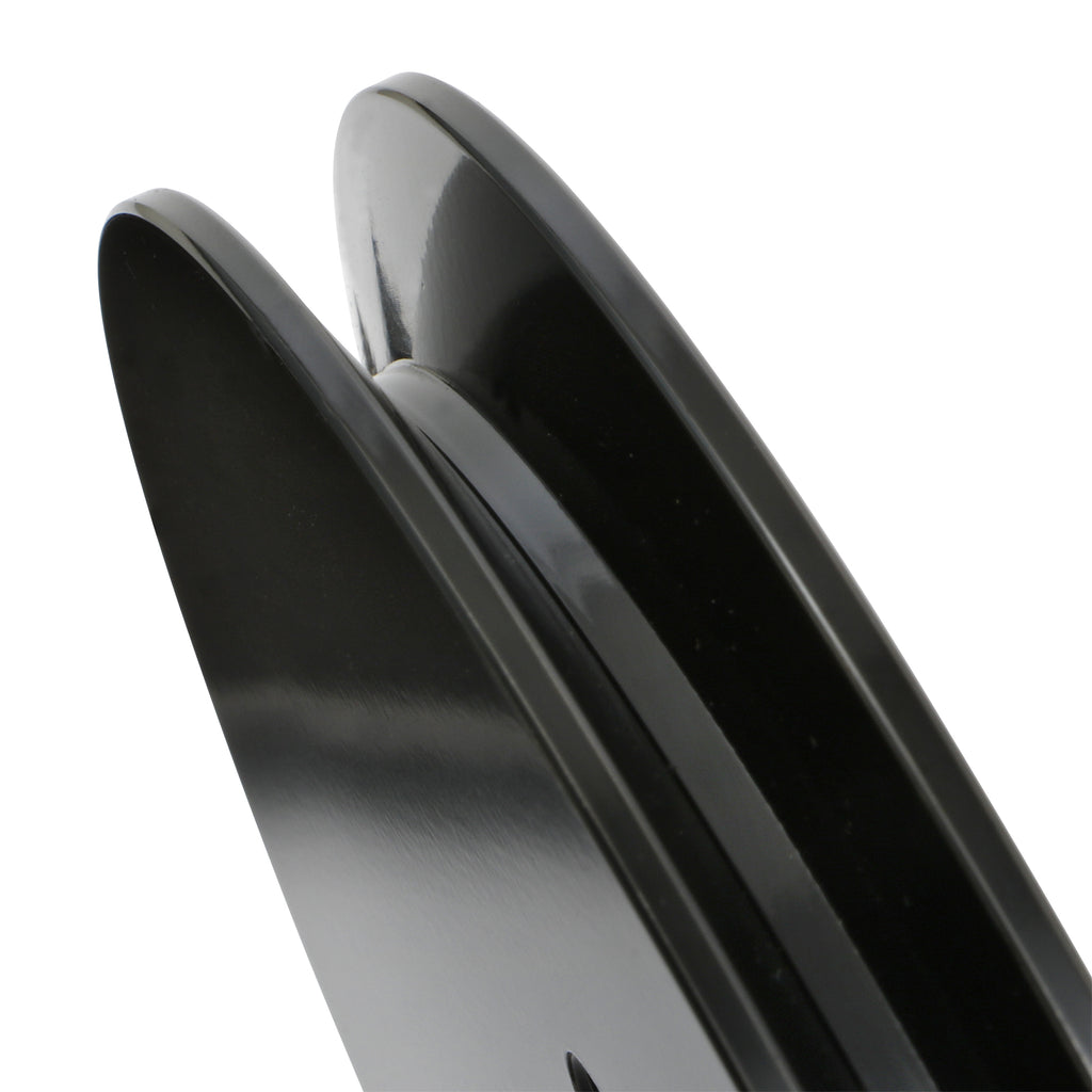 Aluminum-Sb-Chevy-Crankshaft-Pulley;-1-Groove;-Short-Water-Pump--Black-Finish