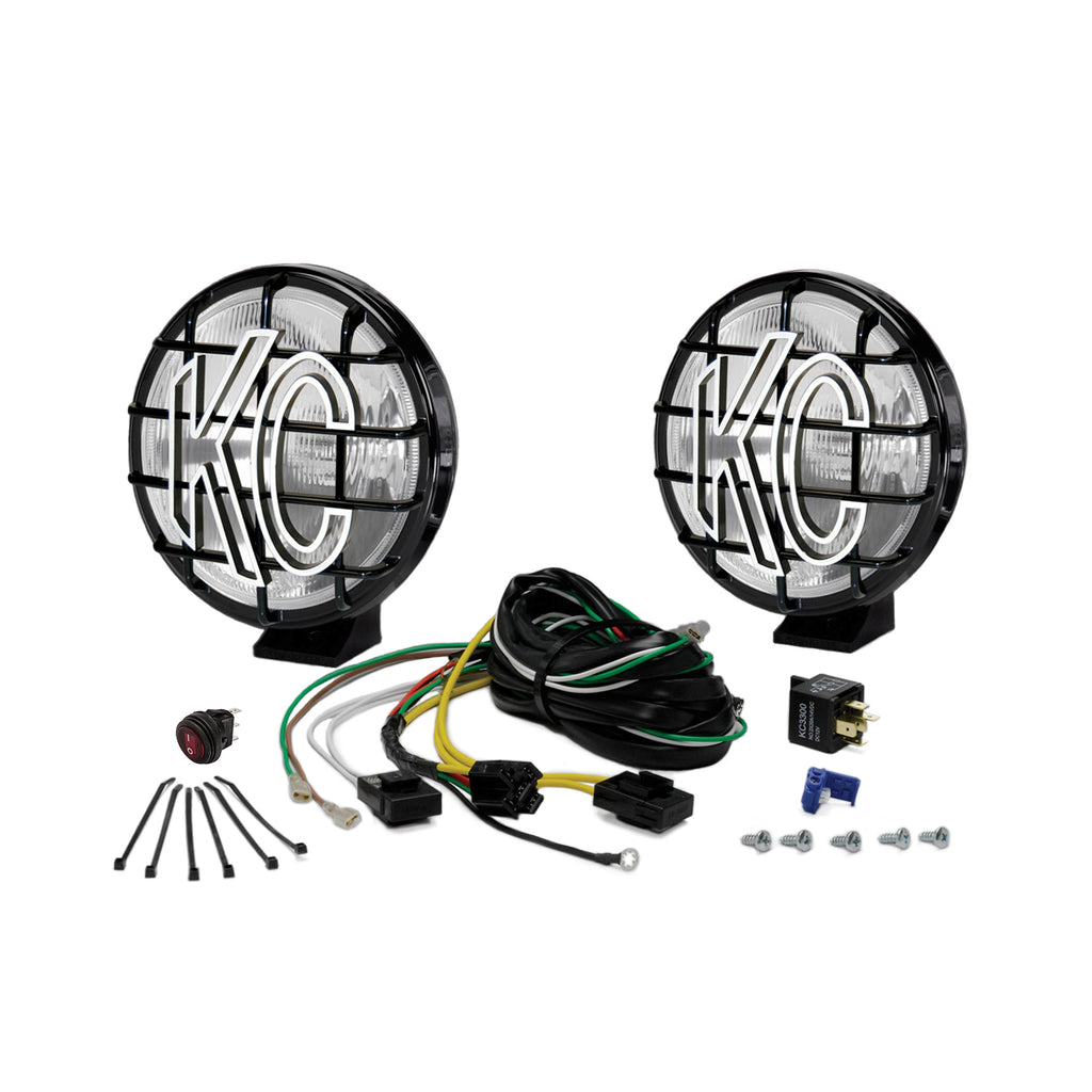 Apollo-Pro-6In.-Halogen-Light-100W-Fog-Beam-(Pair-Pack-System)---Black