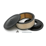 Trans-Dapt 8663 ASPHALT BLACK POWDER COATED 14 in. x 6 in. MUSCLE CAR AIR CLEANER