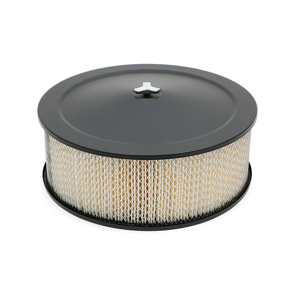 Asphalt-Black-Powder-Coated-14-In.-X-6-In.-Muscle-Car-Air-Cleaner