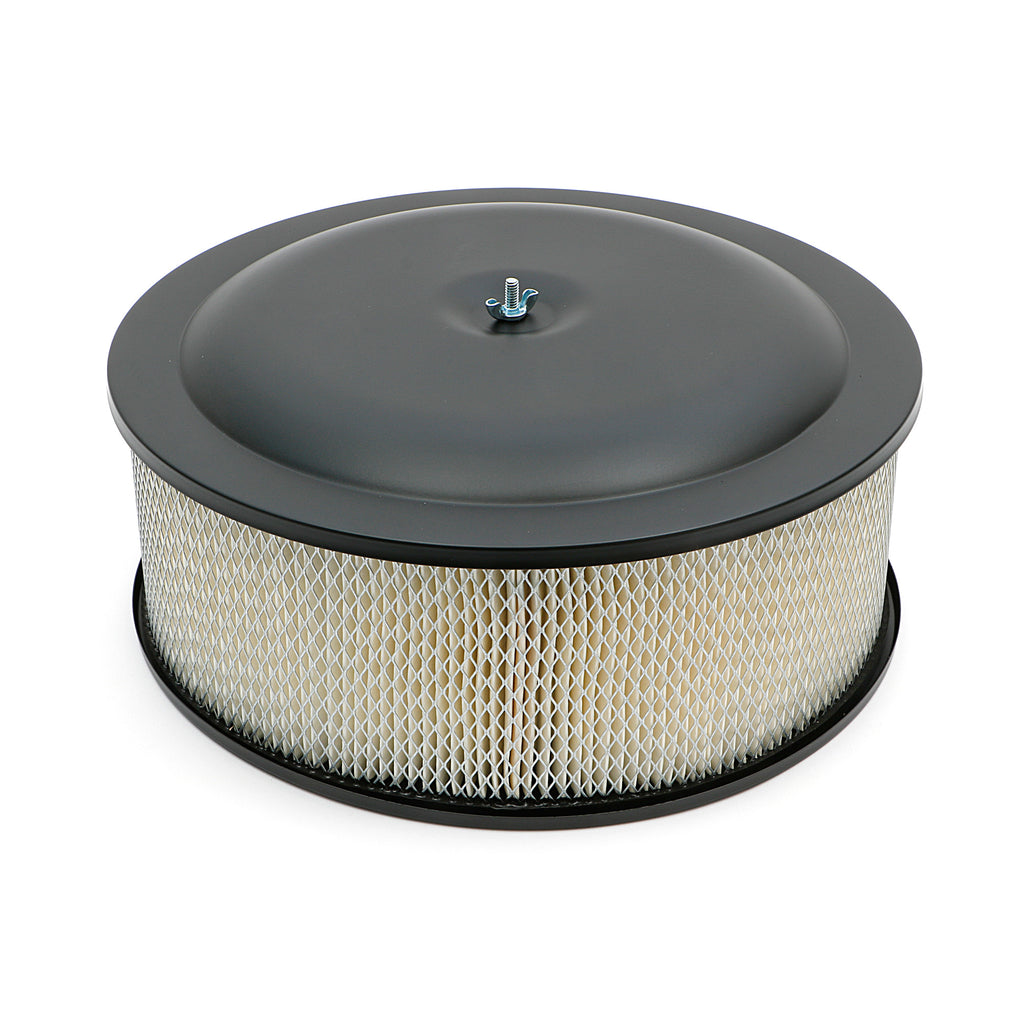 Asphalt-Black-Powder-Coated-14-In.-X-6-In.-Racing-Air-Cleaner