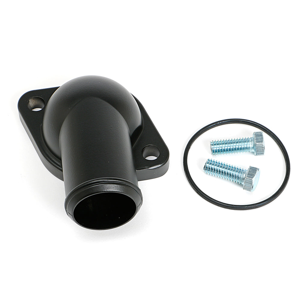 Asphalt-Black-Powder-Coated-Water-Neck;-64-79-Pontiac-V8-(Not-389)