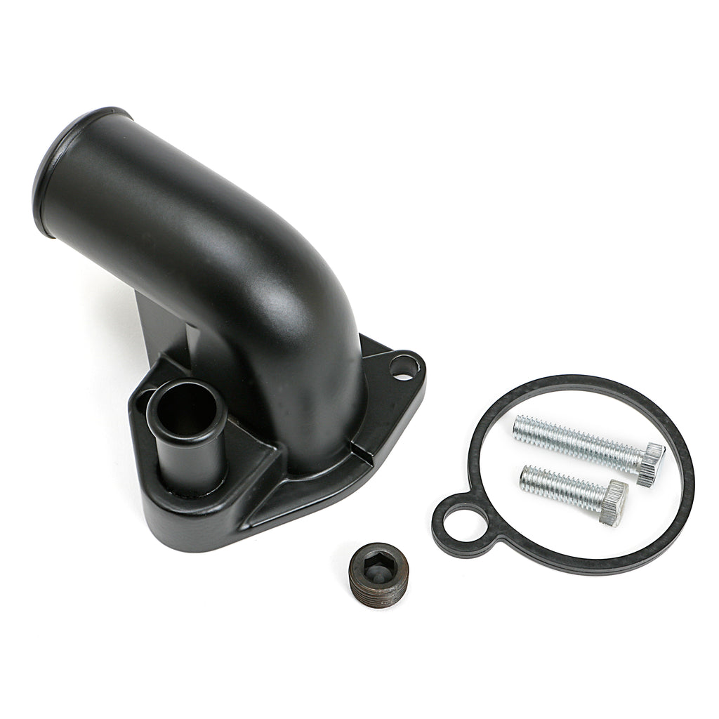 Asphalt-Black-Powder-Coated-Water-Neck;-79-95-Mustang