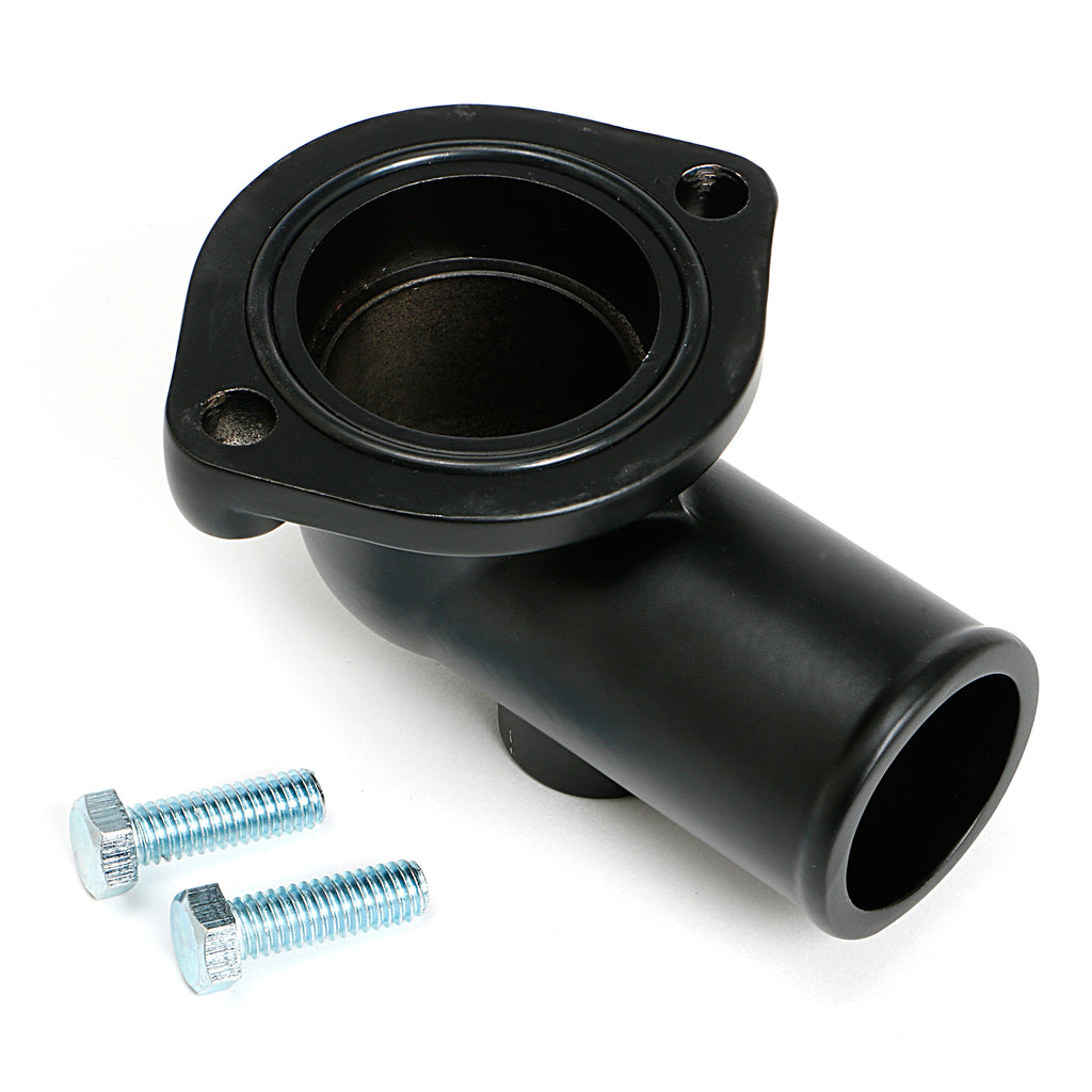 Asphalt-Black-Powder-Coated-Water-Neck;-Ford-429-460-(38-In.-Npt-Port)