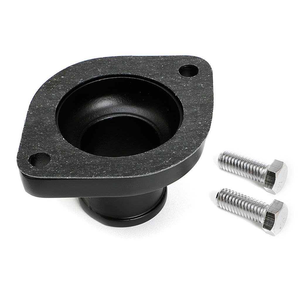 Asphalt-Black-Powder-Coated-Water-Neck;-Mopar-V8