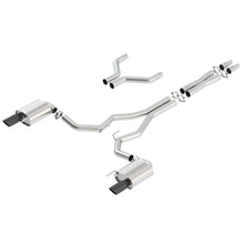 Load image into Gallery viewer, Atak-Cat-Back-15-17-Ford-Mustang-Gt-5.0L-V8-MtAt-3In-Pipe-4In-Black-Chrome-Tips