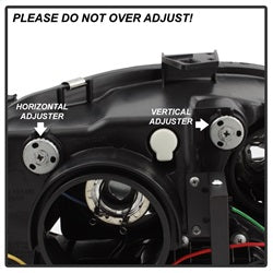 Audi-A4-06-08-Projector-Headlights-Halogen-Model-Only---Drl-Black-Pro-Yd-Aa405-Drl-Bk