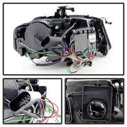 Audi-A4-09-12-Projector-Headlights-XenonHid-Model-Only---Drl-Led-Blk-Pro-Yd-Aa408-Hid-Drl-Bk