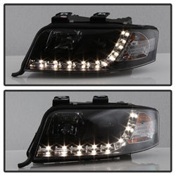 Audi-A6-02-04-Projector-Headlights-Halogen-Model-Only---Drl-Black-Pro-Yd-Ada601-Drl-Bk