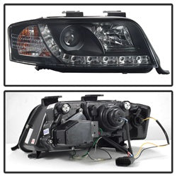 Audi-A6-02-04-Projector-Headlights-Halogen-Model-Only---Drl-Black-Pro-Yd-Ada601-Drl-Bk