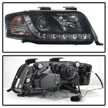 Load image into Gallery viewer, Audi-A6-02-04-Projector-Headlights-Halogen-Model-Only---Drl-Black-Pro-Yd-Ada601-Drl-Bk