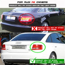 Load image into Gallery viewer, Audi-A6-05-08-4Dr-Sedan-Only-Light-Bar-Led-Tail-Lights-Smke-Alt-Yd-Aa605v2-Lbled-Sm