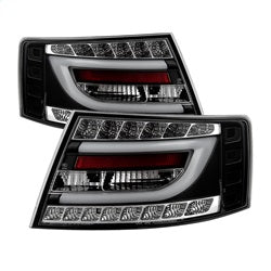 Audi-A6-05-08-4Dr-Sedan-Only-Version-2-Light-Bar-Led-Tail-Lights-Blk-Alt-Yd-Aa605v2-Lbled-Bk