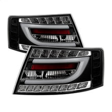 Load image into Gallery viewer, Audi-A6-05-08-4Dr-Sedan-Only-Version-2-Light-Bar-Led-Tail-Lights-Blk-Alt-Yd-Aa605v2-Lbled-Bk