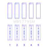 King Engine Bearings MB5779SM0.25 MAIN BEARING SET For AUDI CDAA, CDHA, CDHB, CDAB