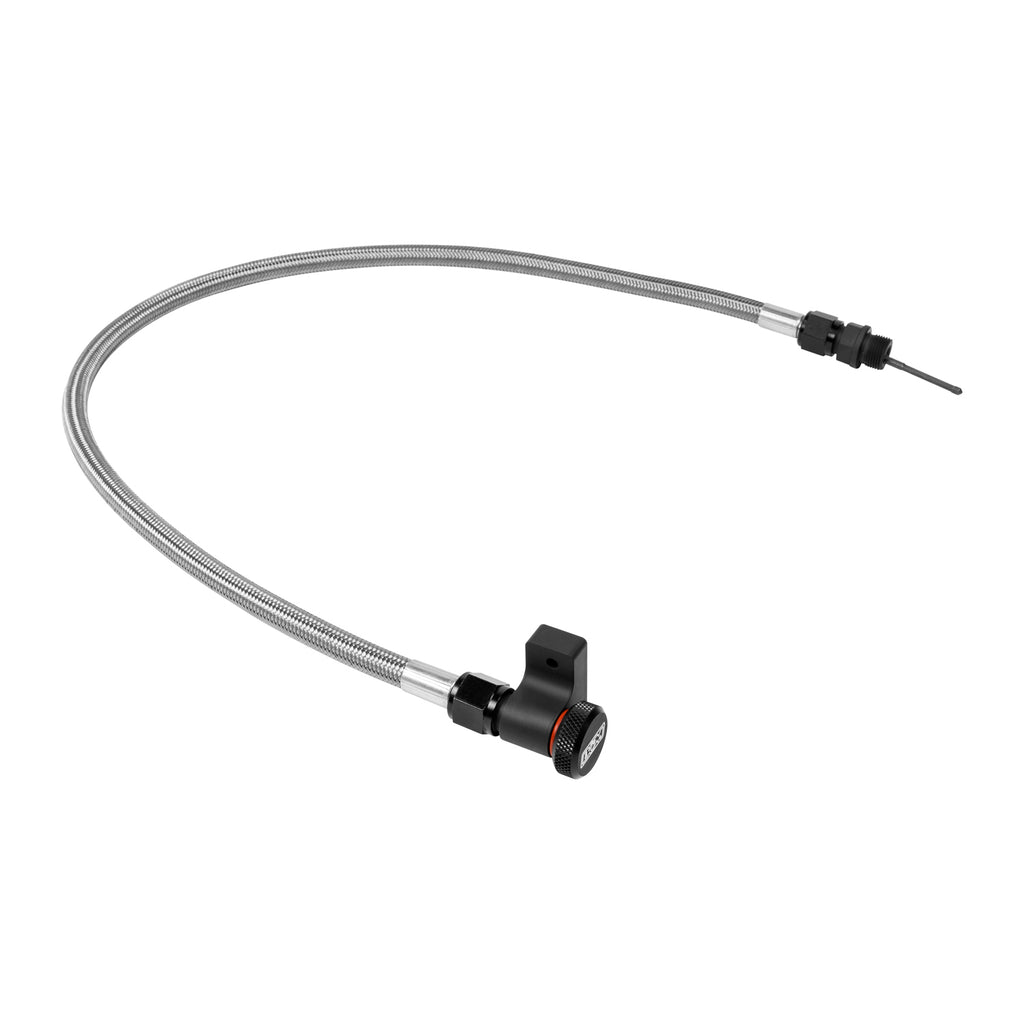 Auto-Trans-Dipstick-Ford-Aode4R70e4r75e6r8010r80-Braided-Stainless-Steel-Tube-Firewall-Mount