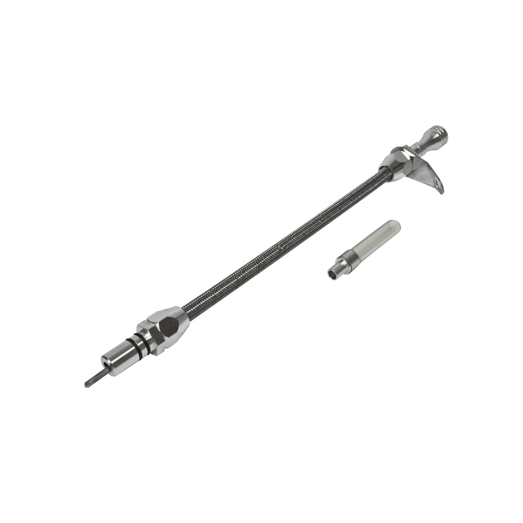 Automatic-Transmission-Dipstick--Tube---Billet-AluminumStainless-Steel-Braided