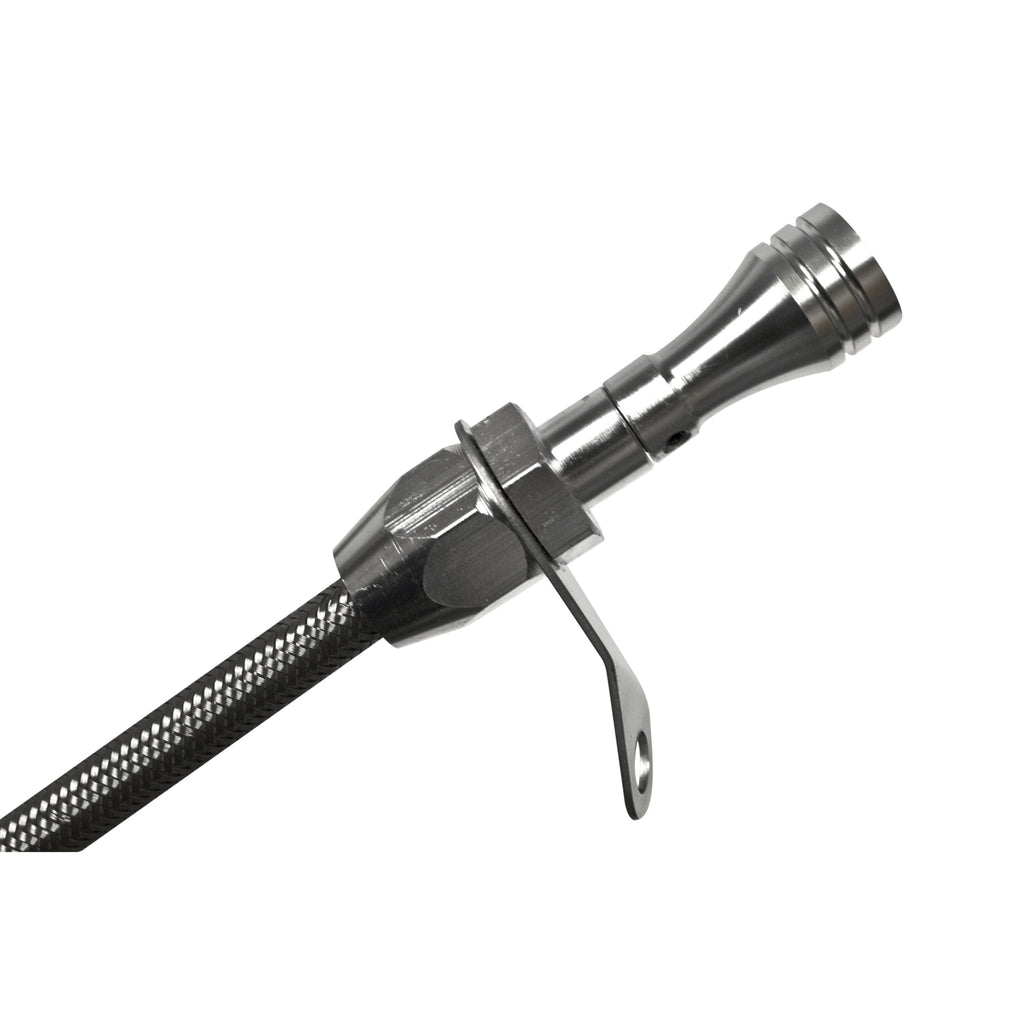 Automatic-Transmission-Dipstick--Tube---Billet-AluminumStainless-Steel-Braided