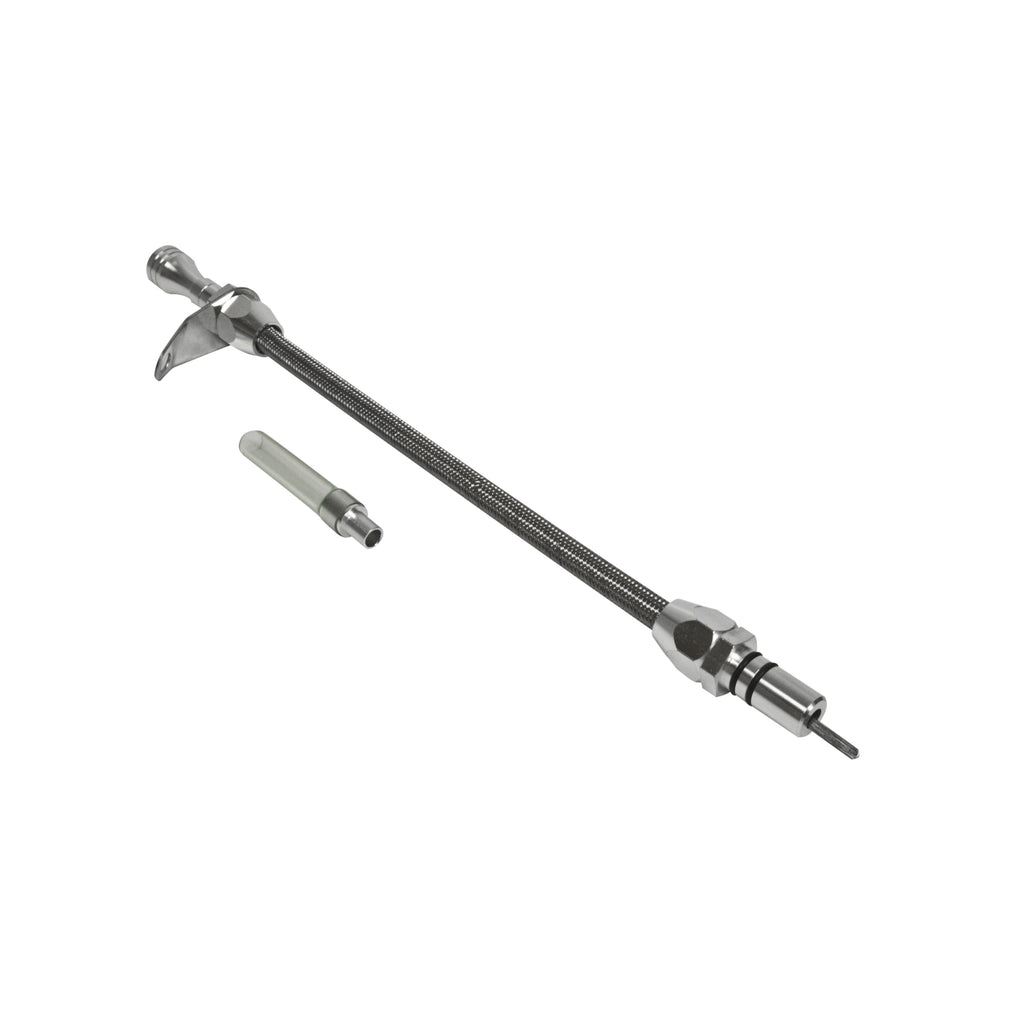 Automatic-Transmission-Dipstick--Tube---Billet-AluminumStainless-Steel-Braided