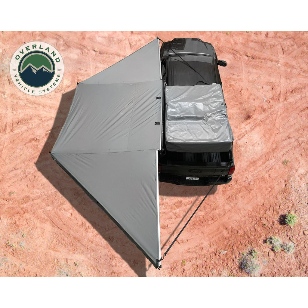 Awning-180-Degree-Dark-Gray-Cover-With-Black-Cover-Universal-Nomadic-Overland-Vehicle-Systems
