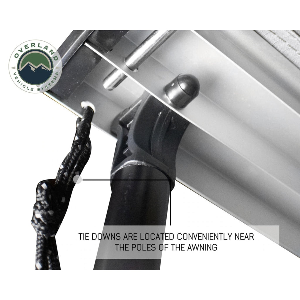 Awning-2.5-8.0-Foot-With-Black-Cover-Universal-Nomadic-Overland-Vehicle-Systems